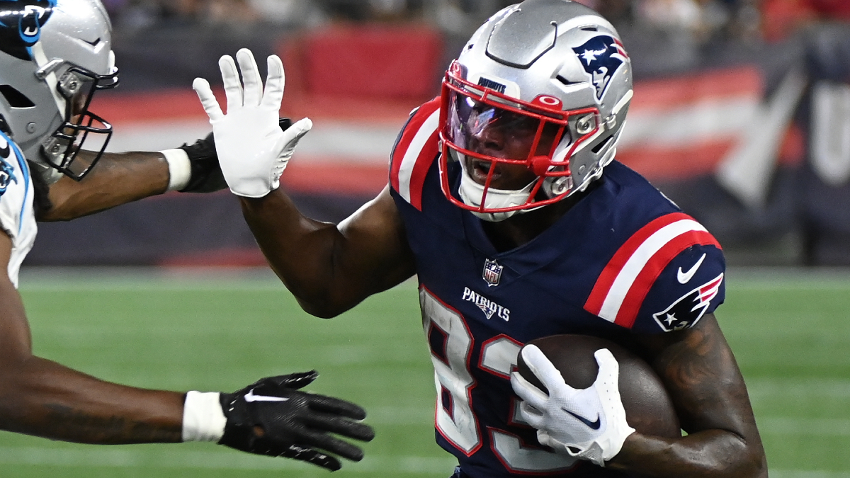 New England Patriots wide receiver Lil'Jordan Humphrey