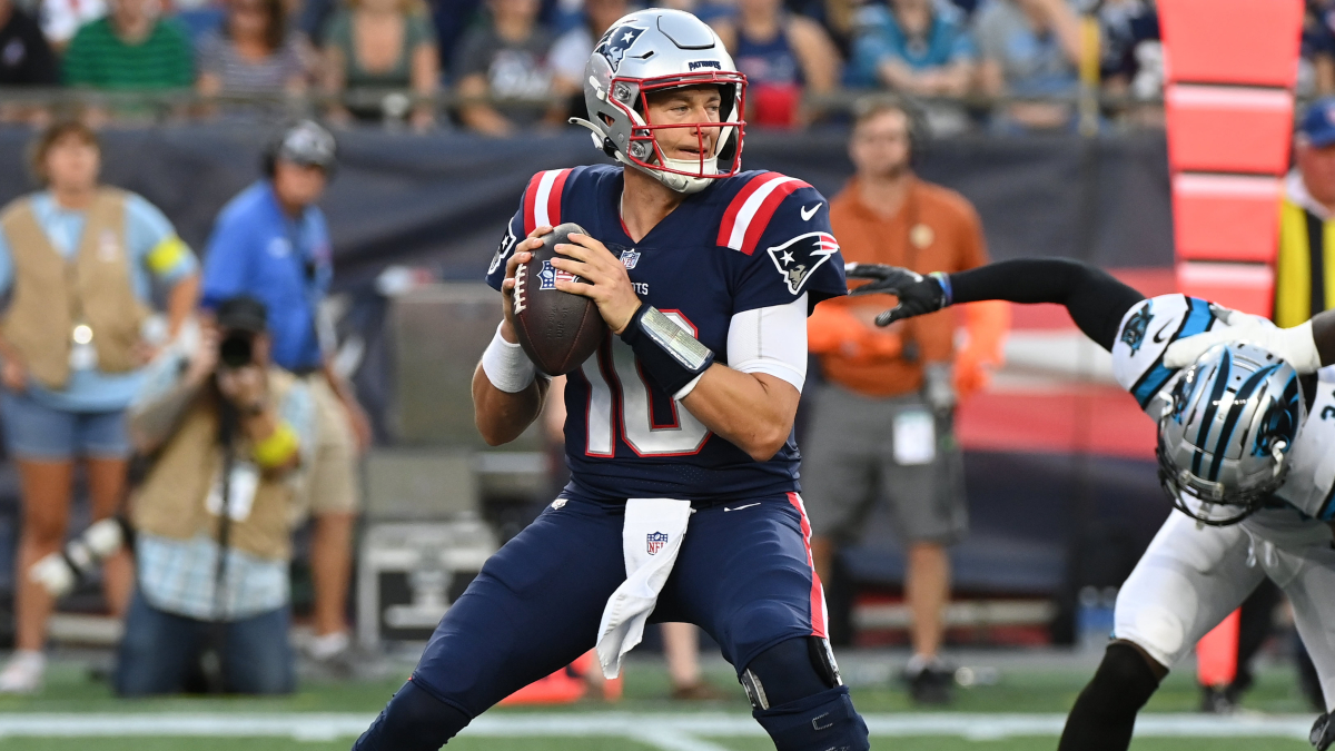 New England Patriots quarterback Mac Jones