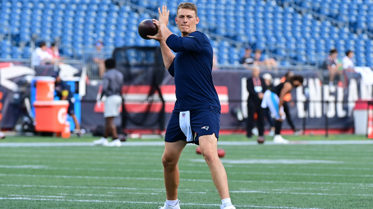 New England Patriots quarterback Mac Jones