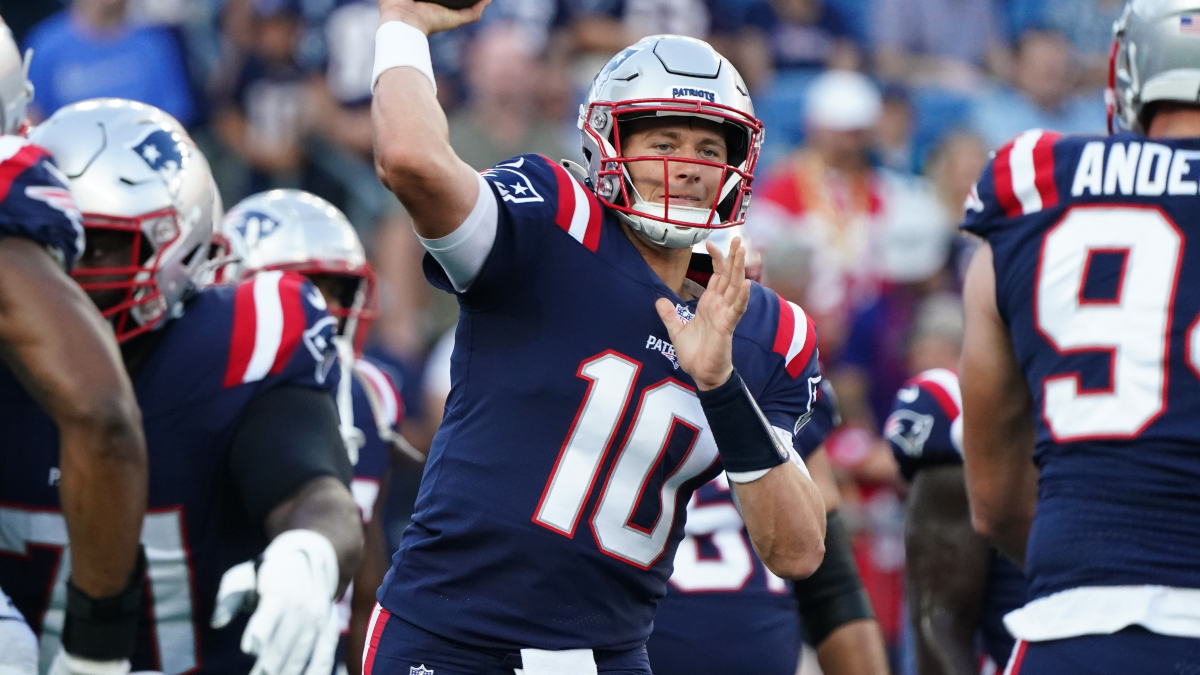 New England Patriots quarterback Mac Jones
