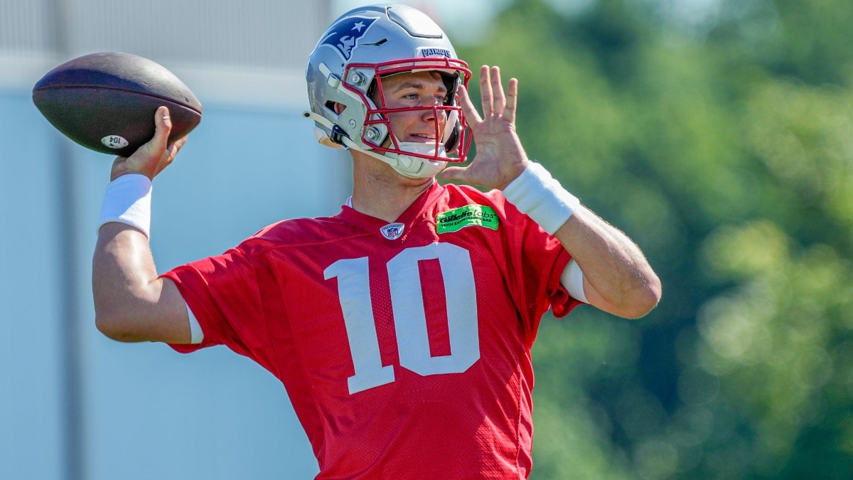 New England Patriots quarterback Mac Jones