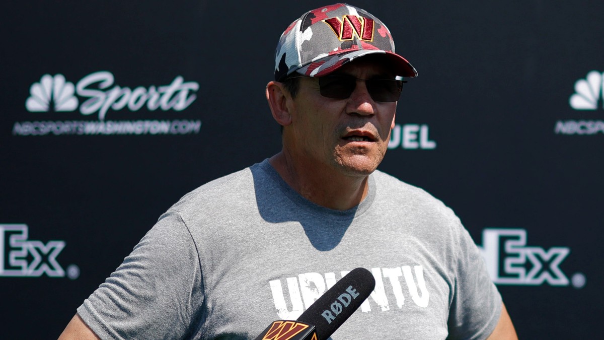 Washington Commanders head coach Ron Rivera