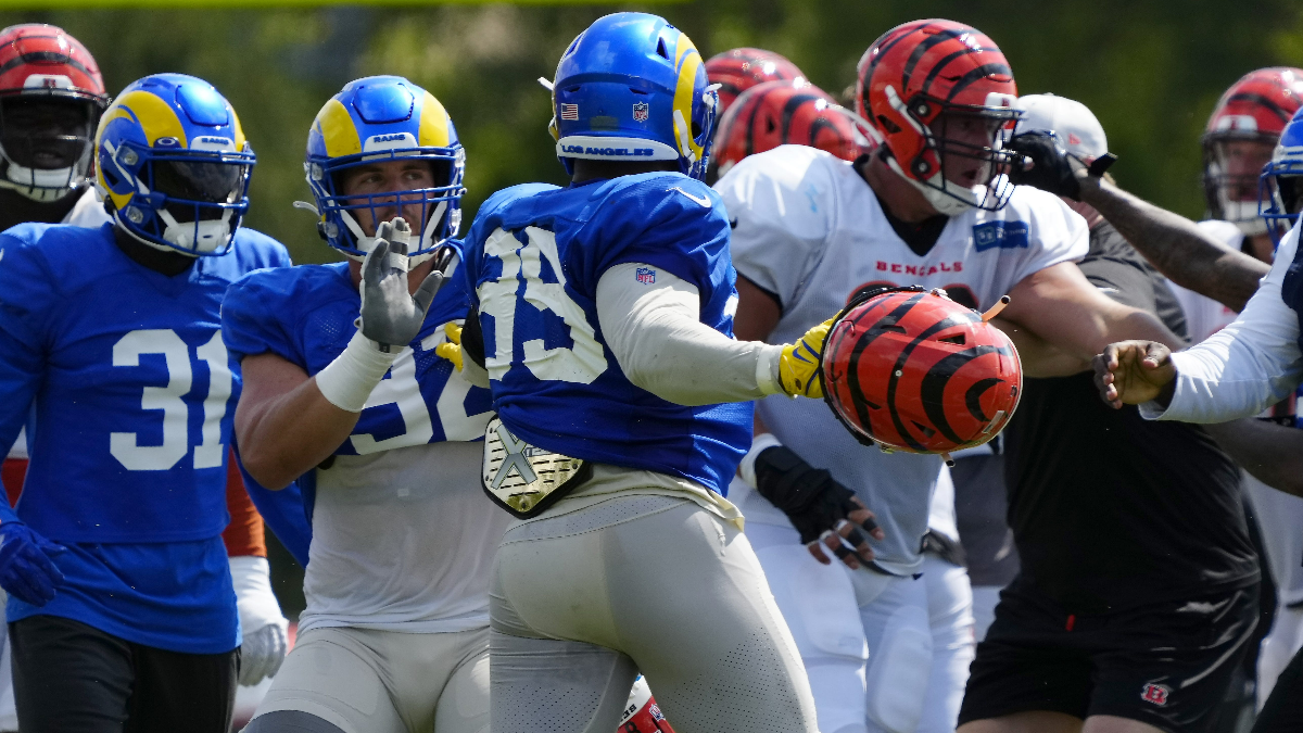 Los Angeles Rams defensive lineman Aaron Donald