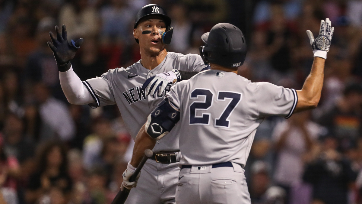 New York Yankees designated hitter Giancarlo Stanton and outfielder Aaron Judge