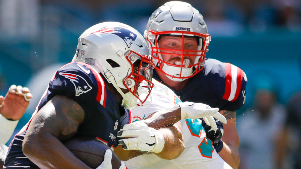 New England Patriots running back Damien Harris