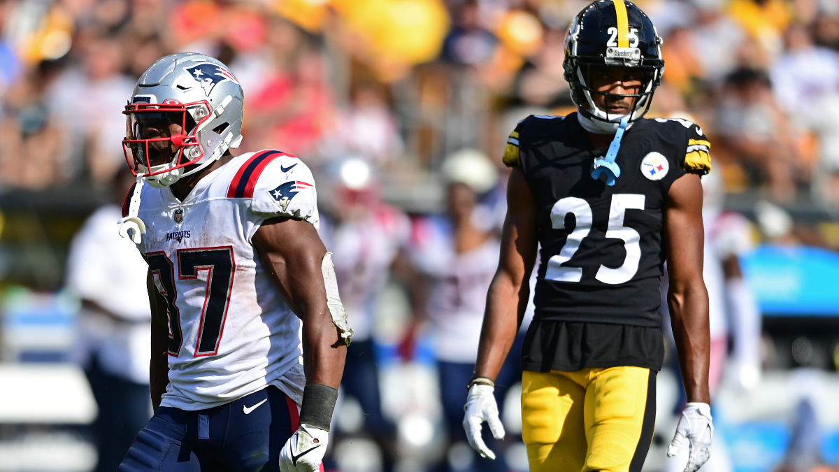 New England Patriots running back Damien Harris