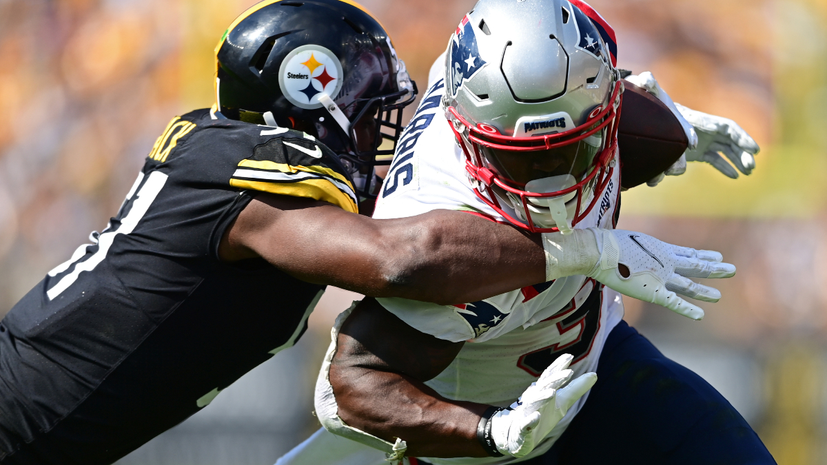 New England Patriots running back Damien Harris