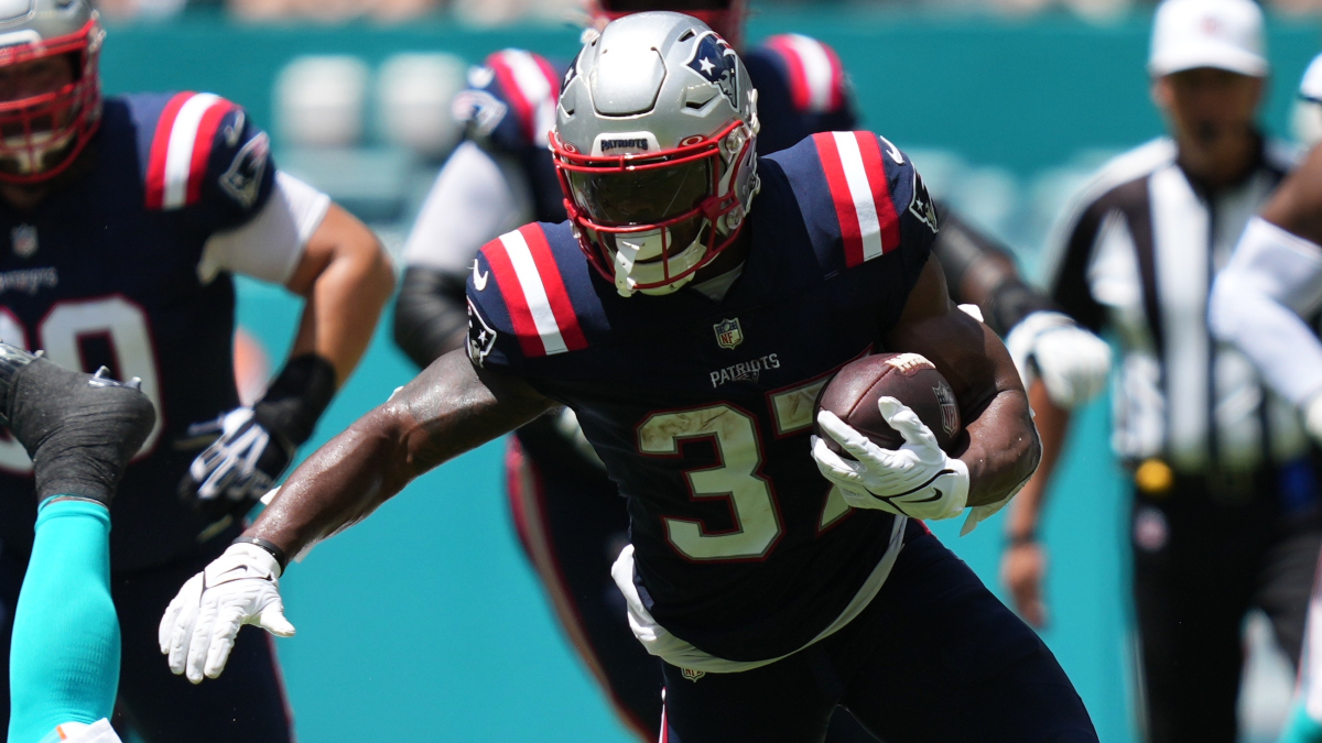 New England Patriots running back Damien Harris