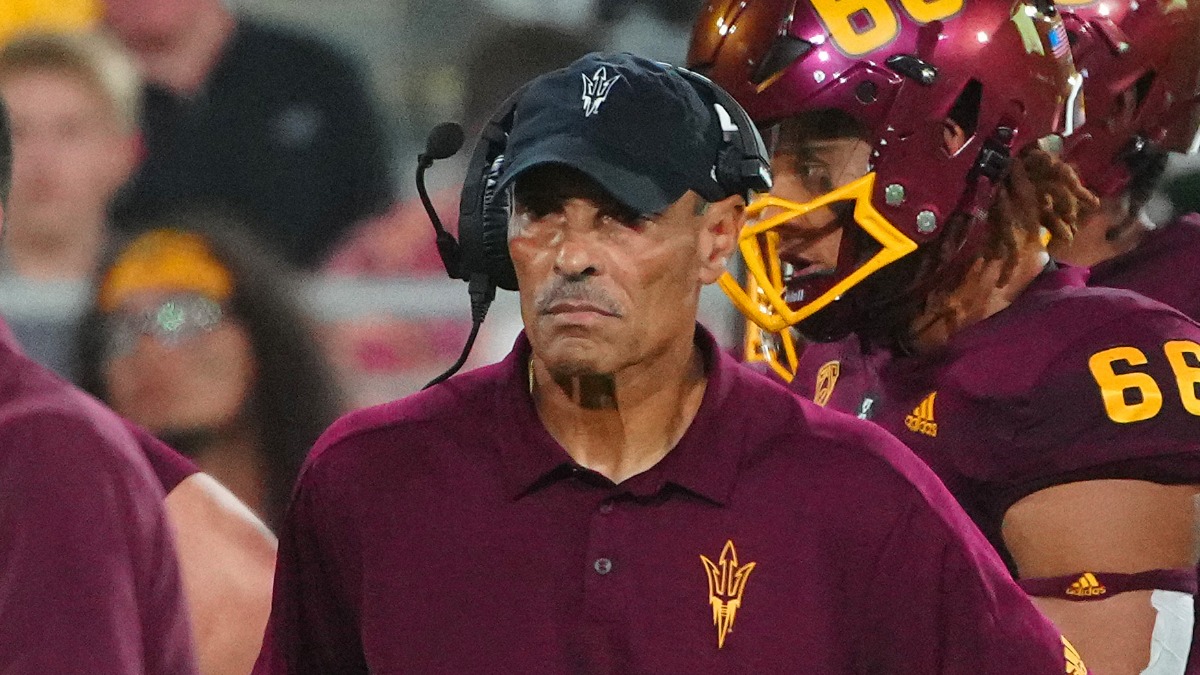 Arizona State Sun Devils head coach Herm Edwards