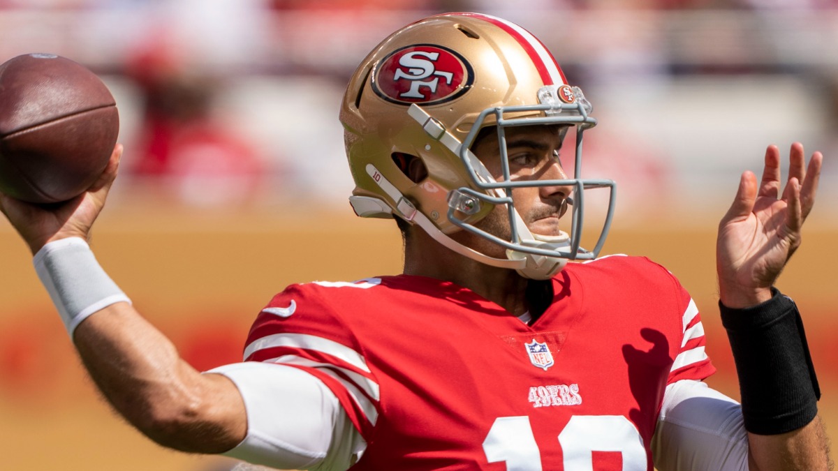 San Francisco 49ers quarterback Jimmy Garoppolo