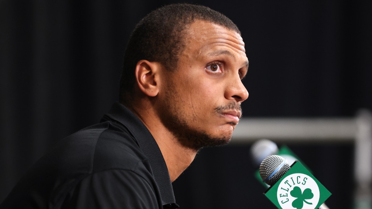 Boston Celtics interim coach Joe Mazzulla