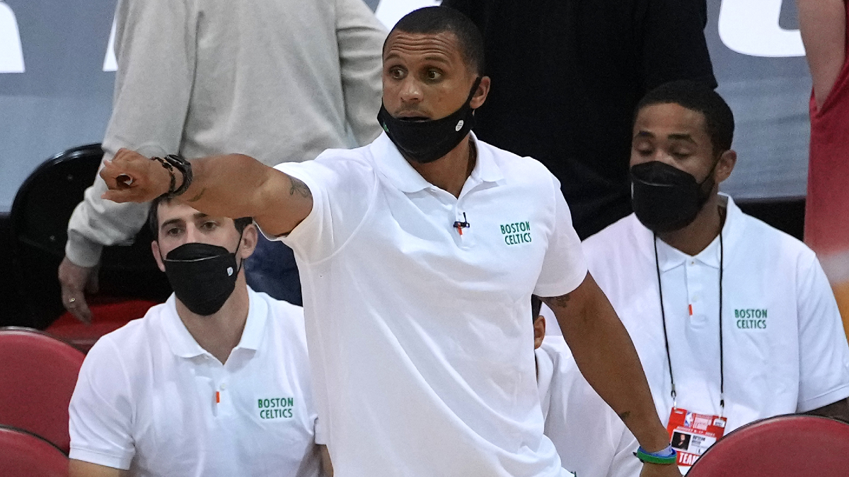Boston Celtics interim coach Joe Mazzulla
