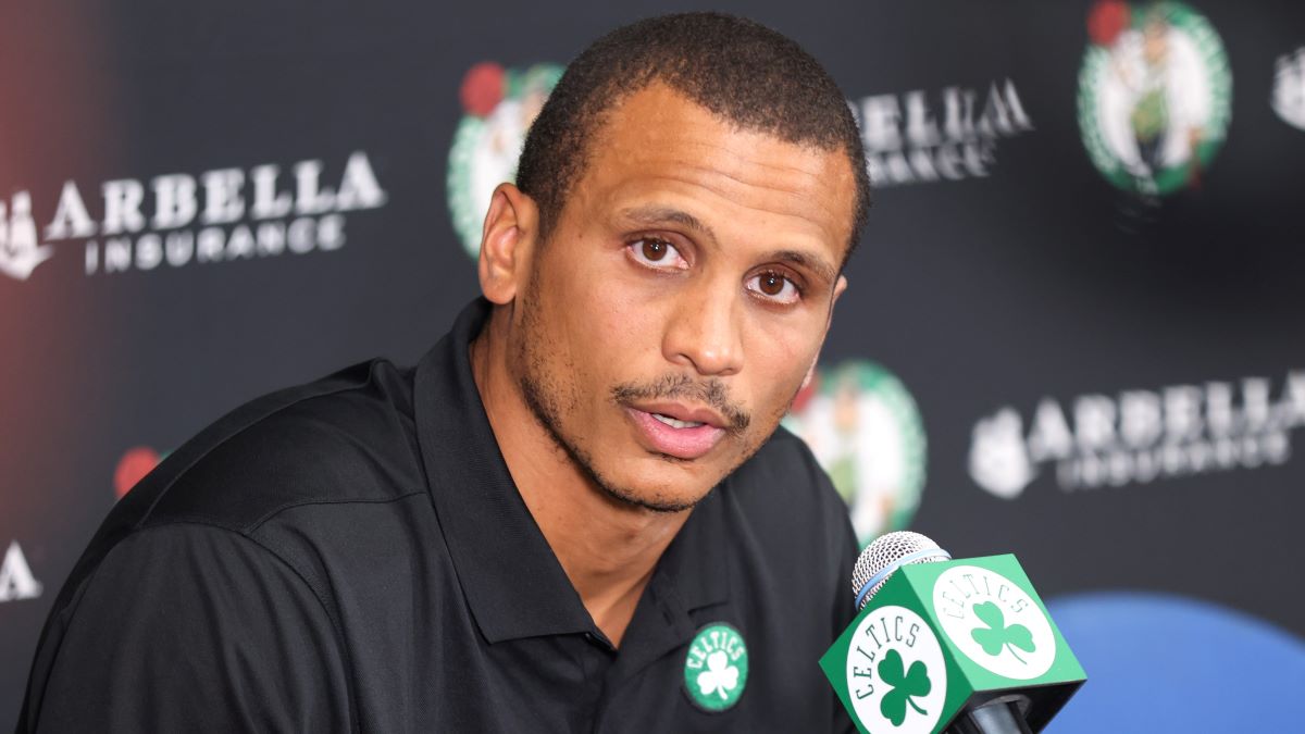 Boston Celtics interim coach Joe Mazzulla