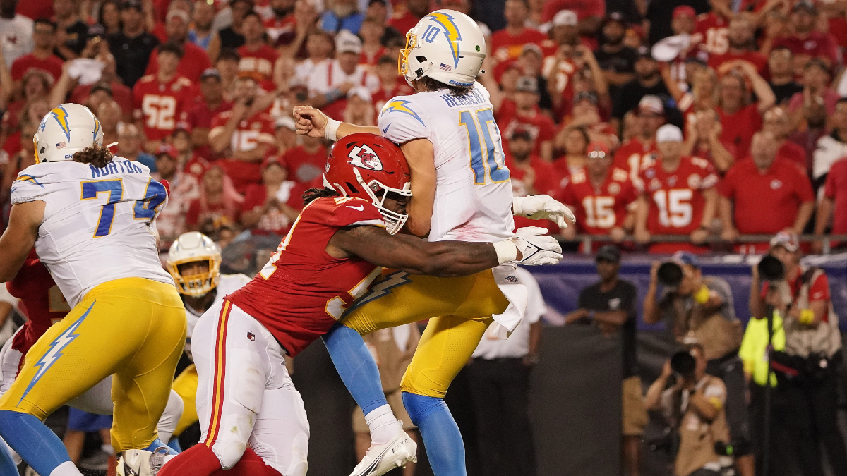 Los Angeles Chargers quarterback Justin Herbert