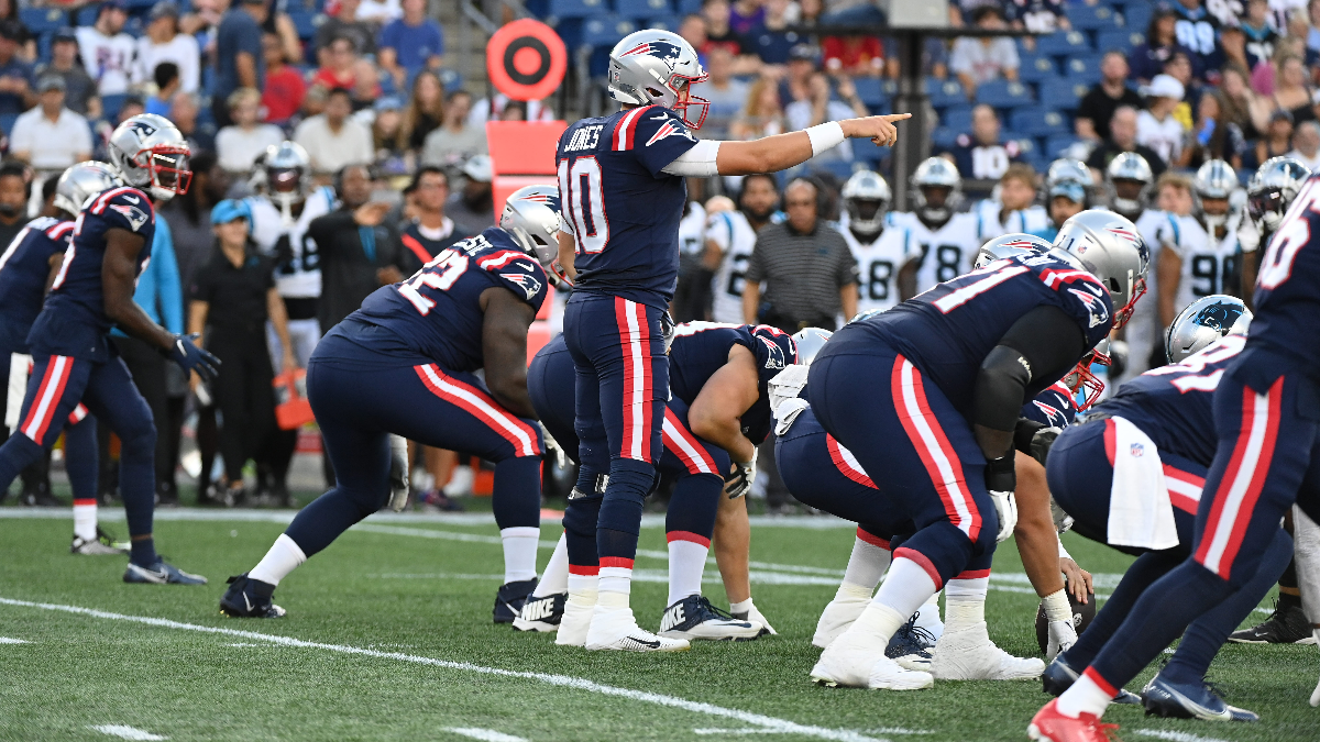 New England Patriots quarterback Mac Jones