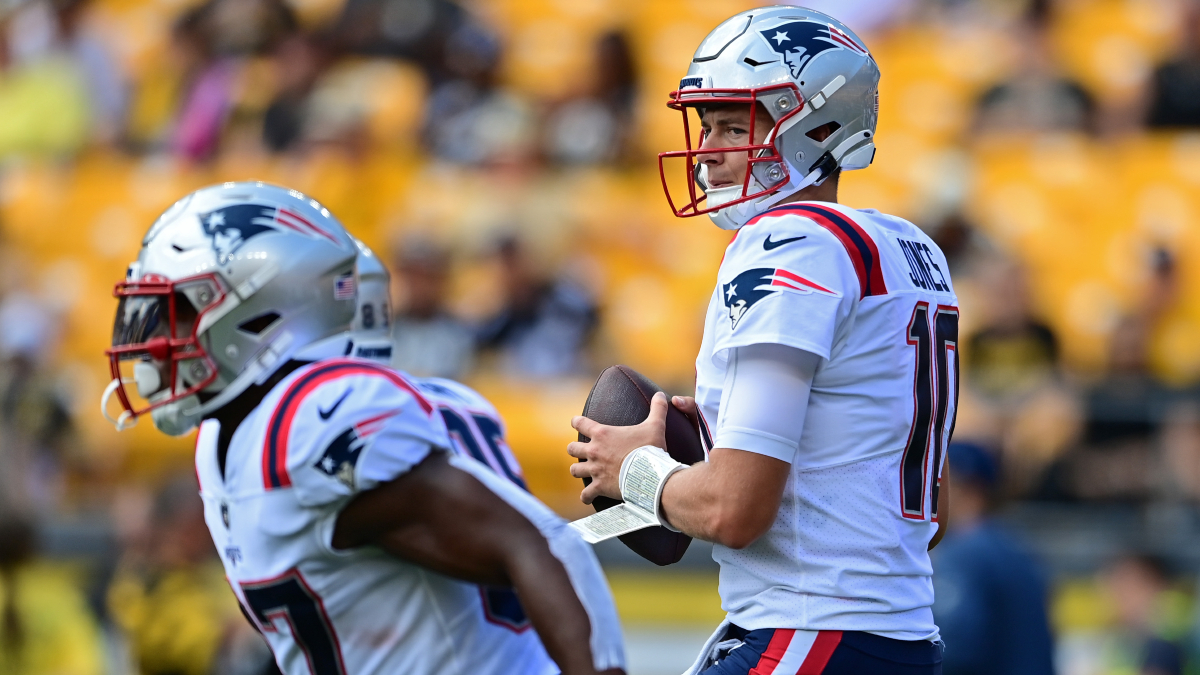New England Patriots quarterback Mac Jones