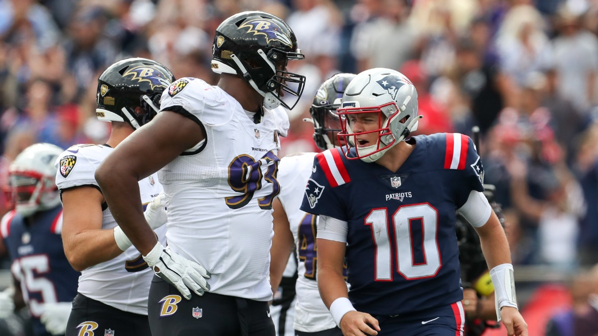 New England Patriots quarterback Mac Jones