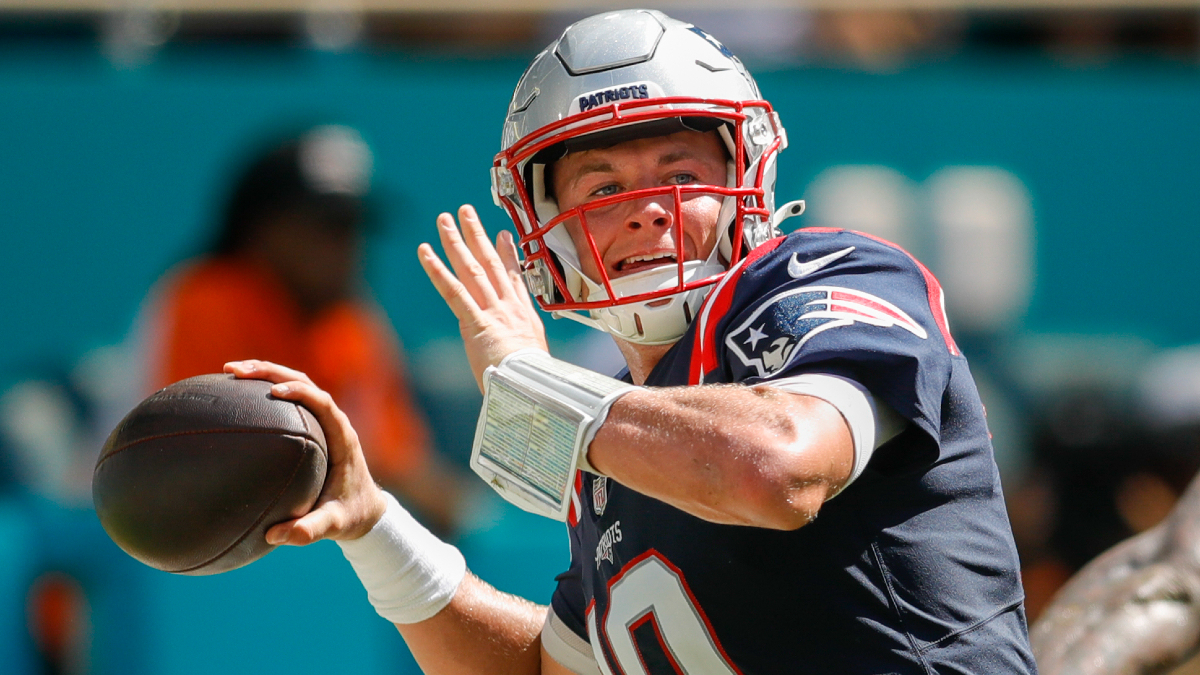 New England Patriots quarterback Mac Jones