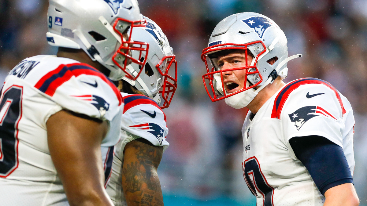 New England Patriots quarterback Mac Jones