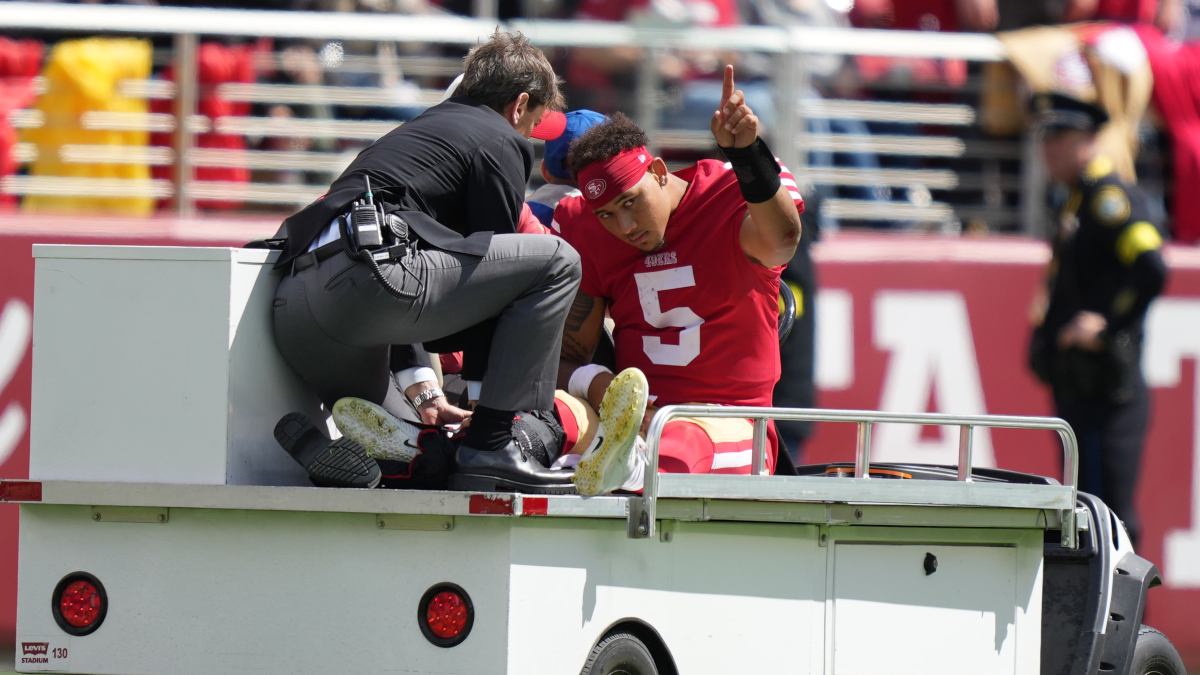 San Francisco 49ers quarterback Trey Lance