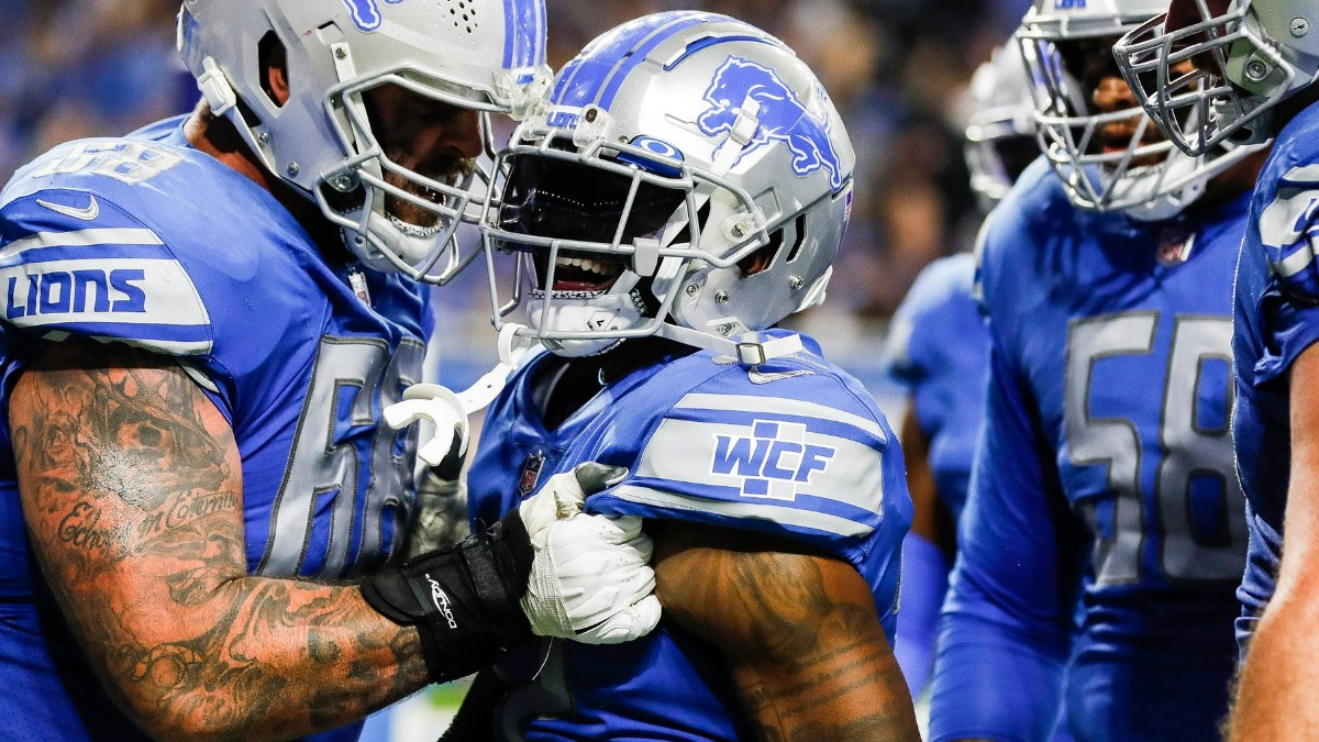 Detroit Lions running back D'Andre Swift