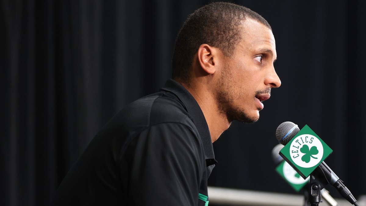 Boston Celtics interim head coach Joe Mazzulla