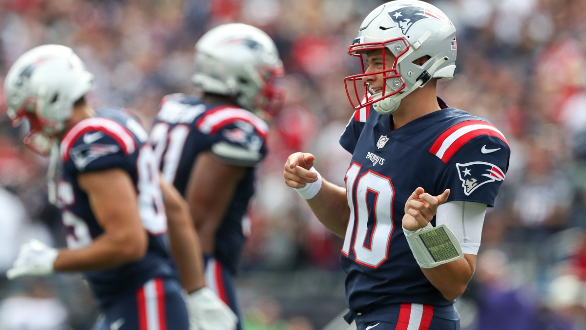 New England Patriots quarterback Mac Jones