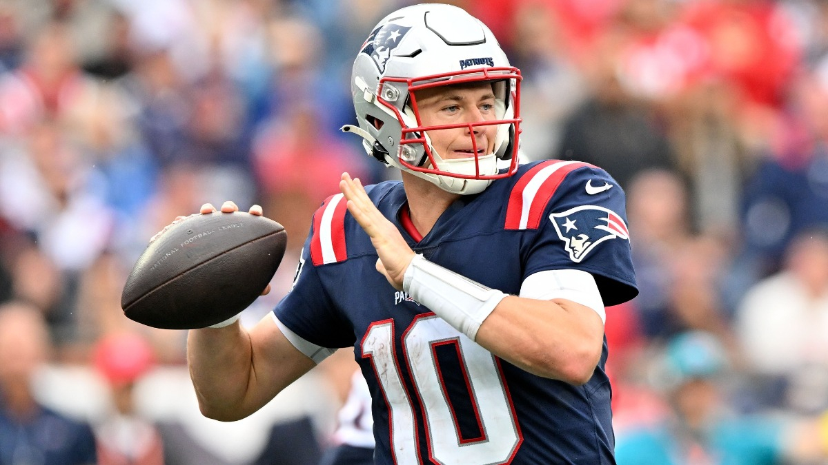 New England Patriots quarterback Mac Jones