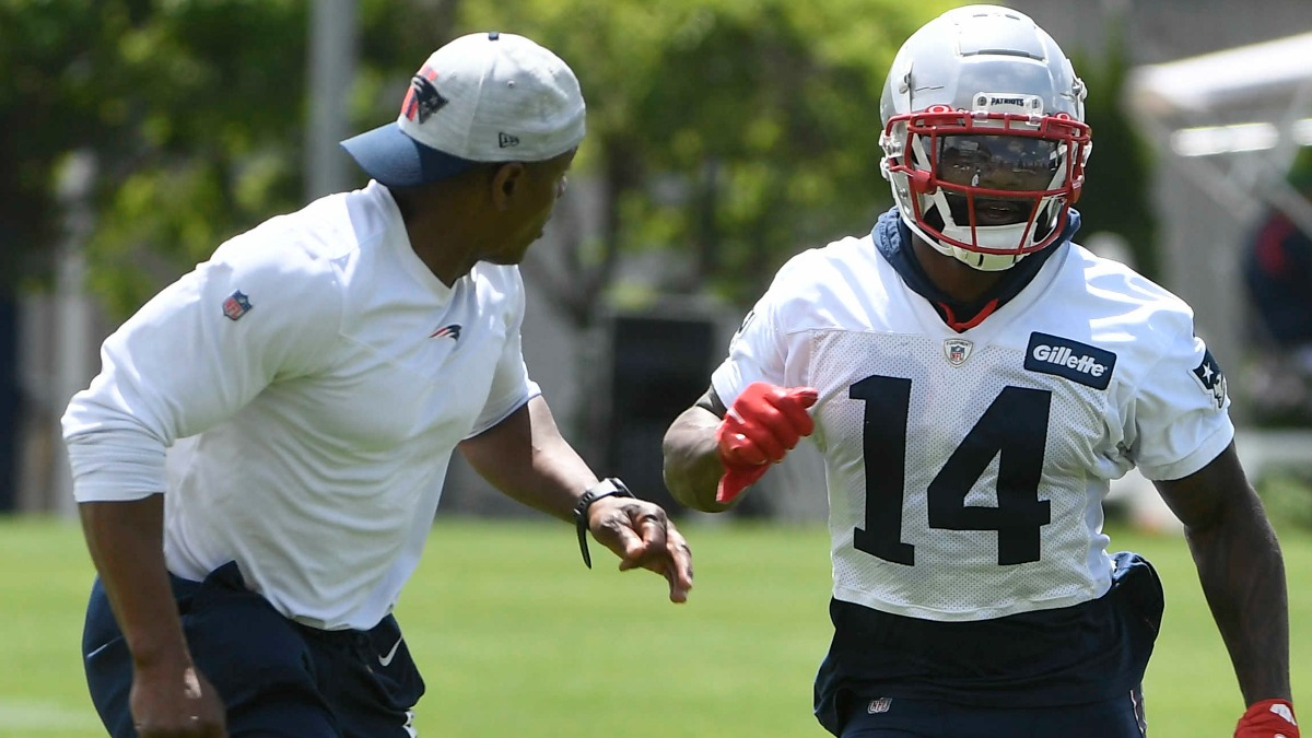 New England Patriots receivers coach Troy Brown