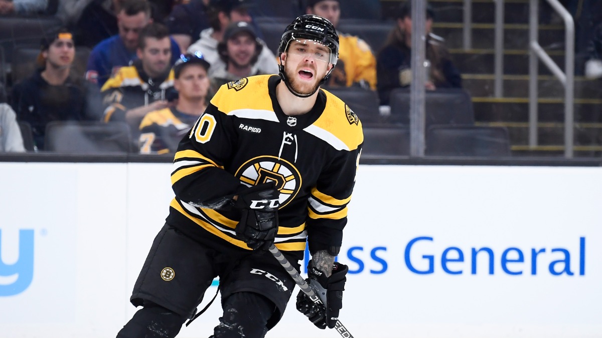 Boston Bruins forward A.J. Greer