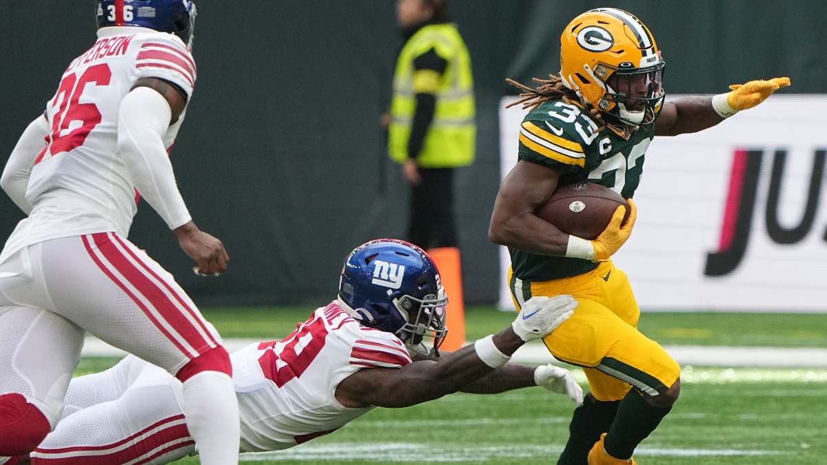 Green Bay Packers running back Aaron Jones
