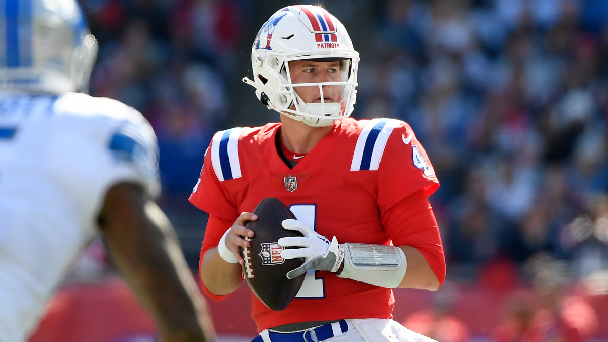 New England Patriots quarterback Bailey Zappe