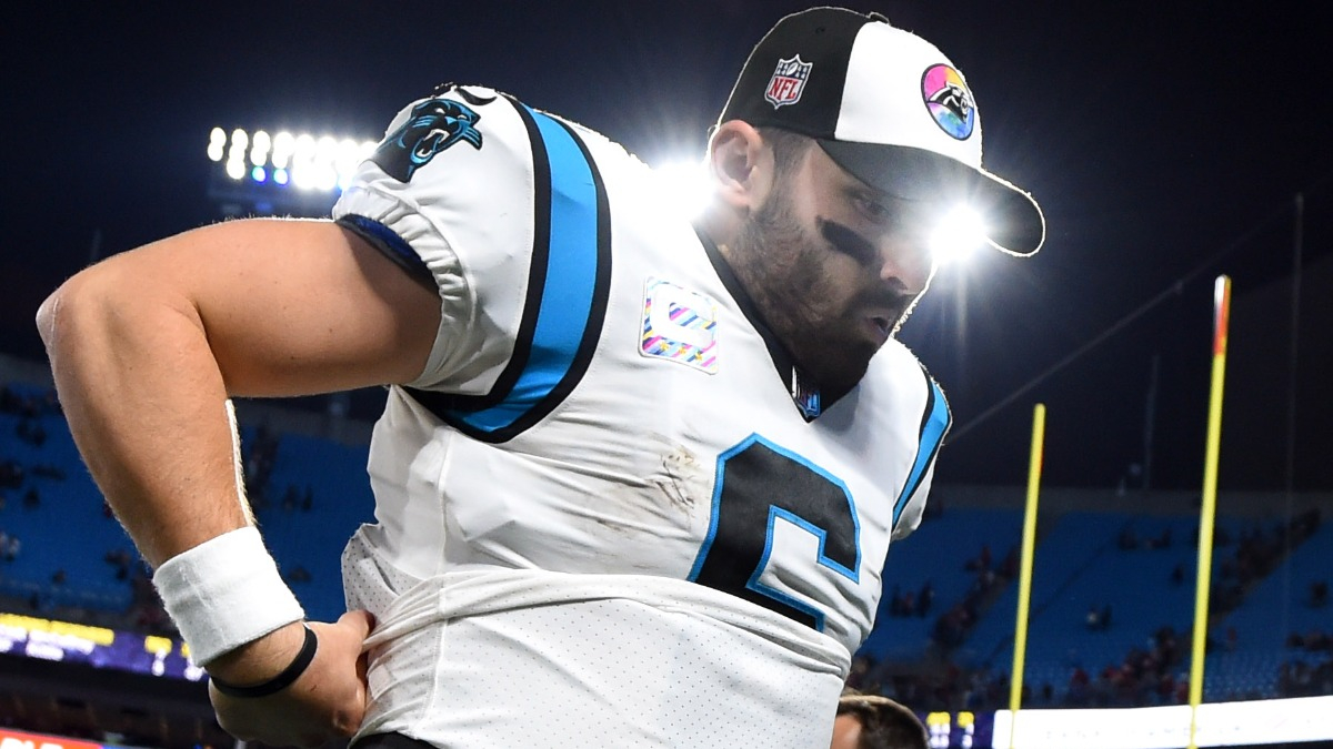 Carolina Panthers quarterback Baker Mayfield