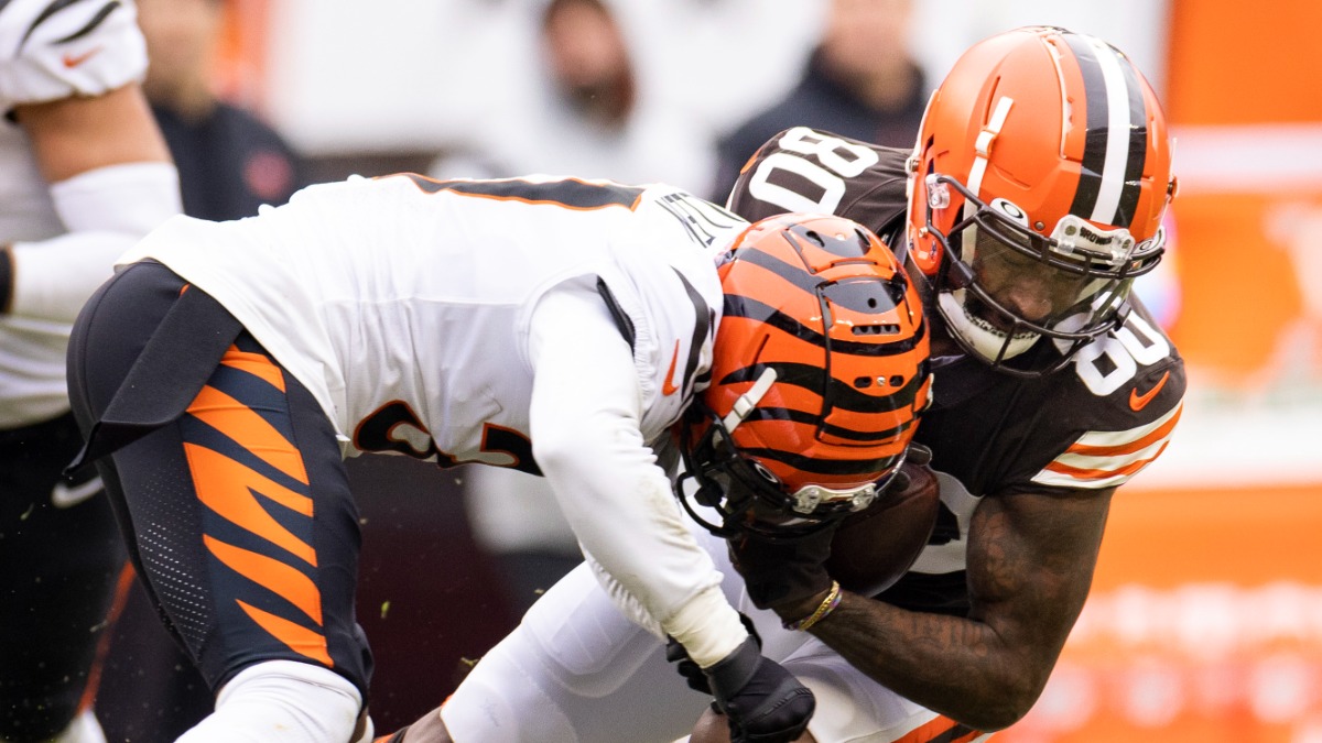 Cincinnati Bengals free safety Ricardo Allen, former Cleveland Browns wide receiver Jarvis Landry