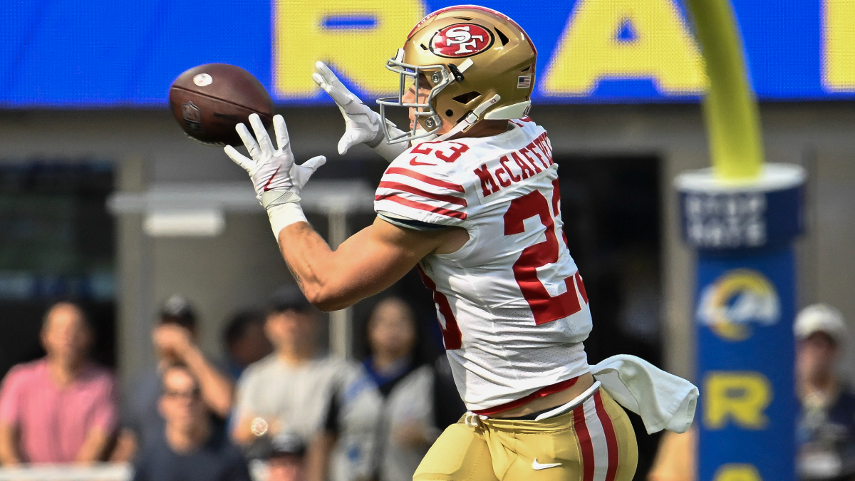 San Francisco 49ers running back Christian McCaffrey