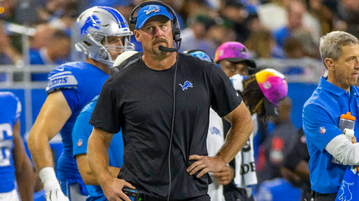 Detroit Lions head coach Dan Campbell