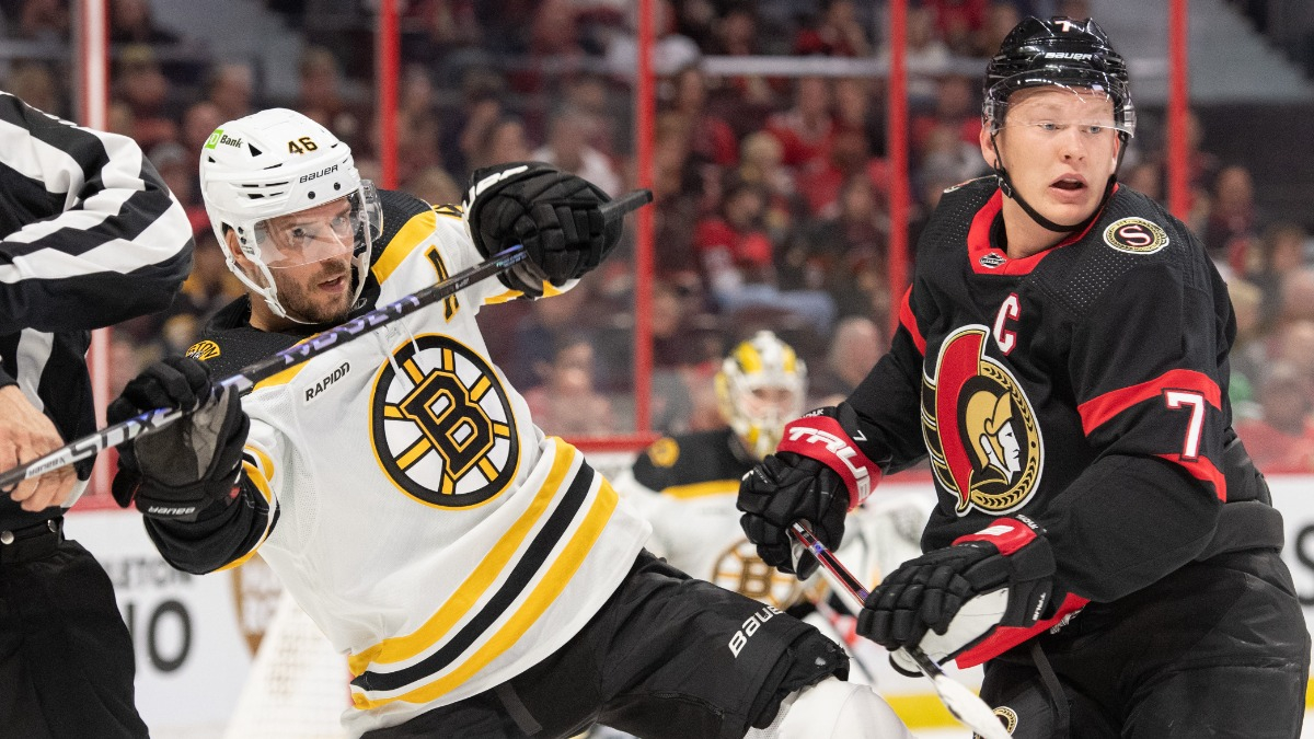Boston Bruins center David Krejci