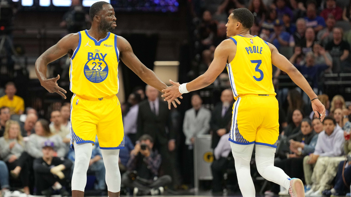 Golden State Warriors forward Draymond Green and guard Jordan Poole