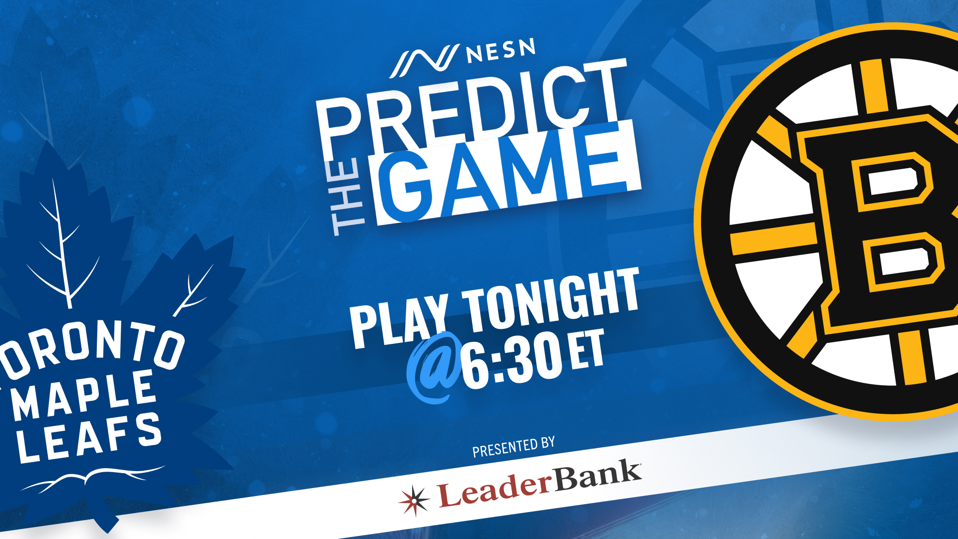 Boston Bruins, Toronto Maple Leafs Predict the Game
