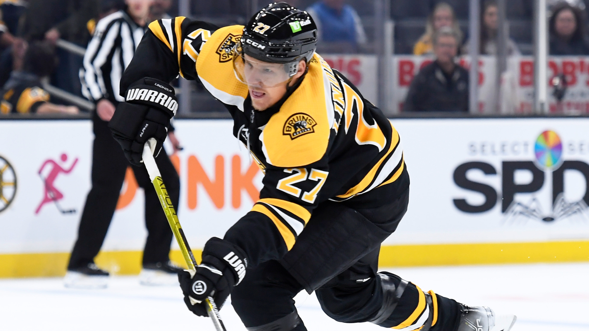 Boston Bruins defenseman Hampus Lindholm