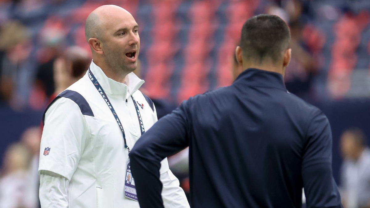 Former Houston Texans executive vice president of football operations Jack Easterby, general manager Nick Caserio