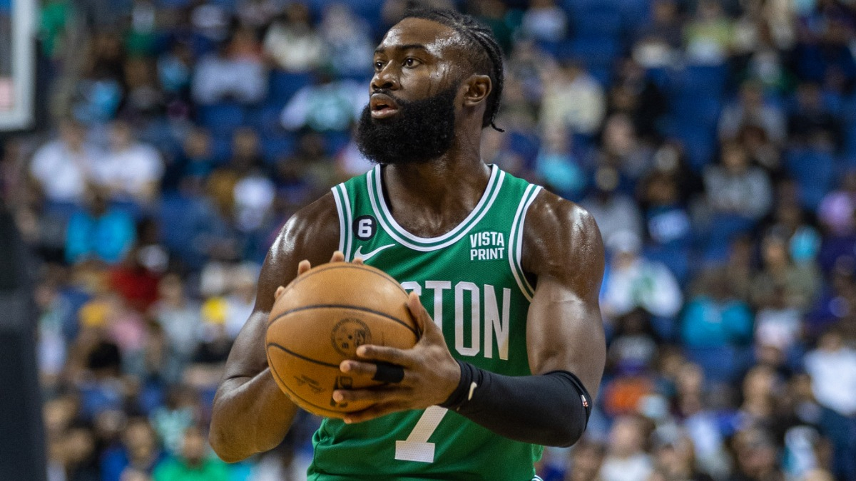 Boston Celtics forward Jaylen Brown