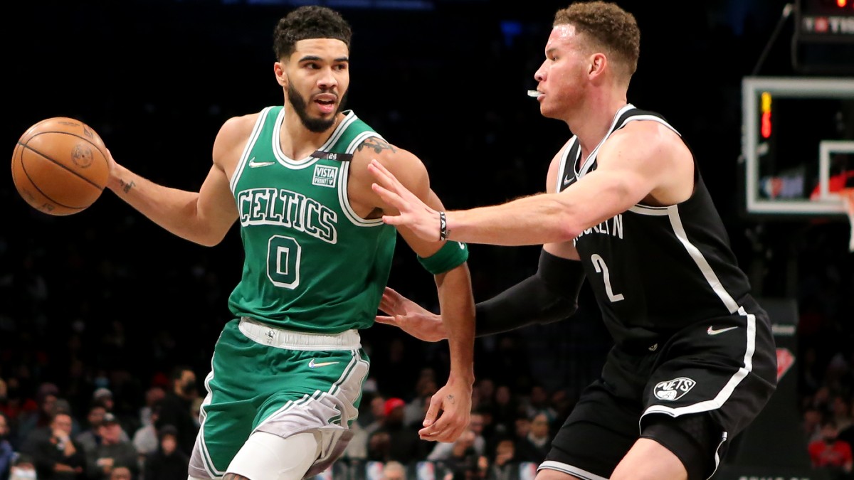 Boston Celtics forwards Jayson Tatum and Blake Griffin