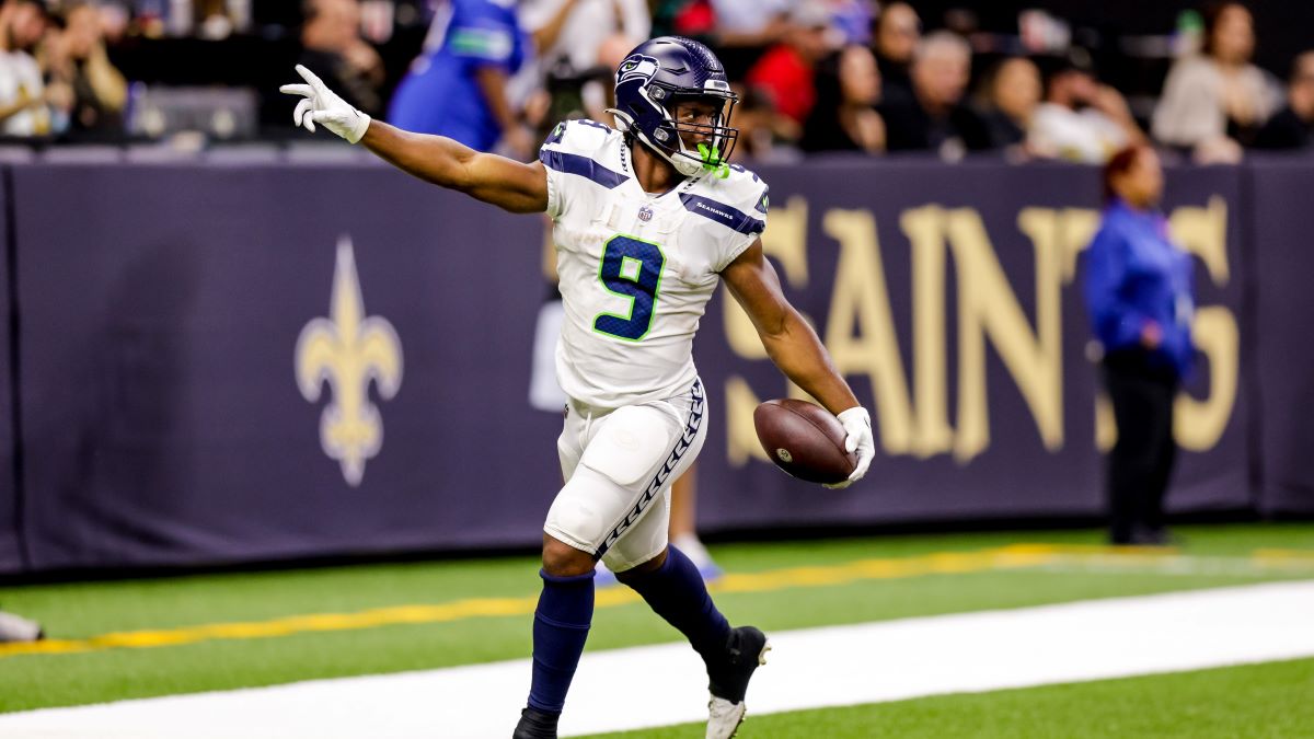 Seattle Seahawks running back Kenneth Walker III