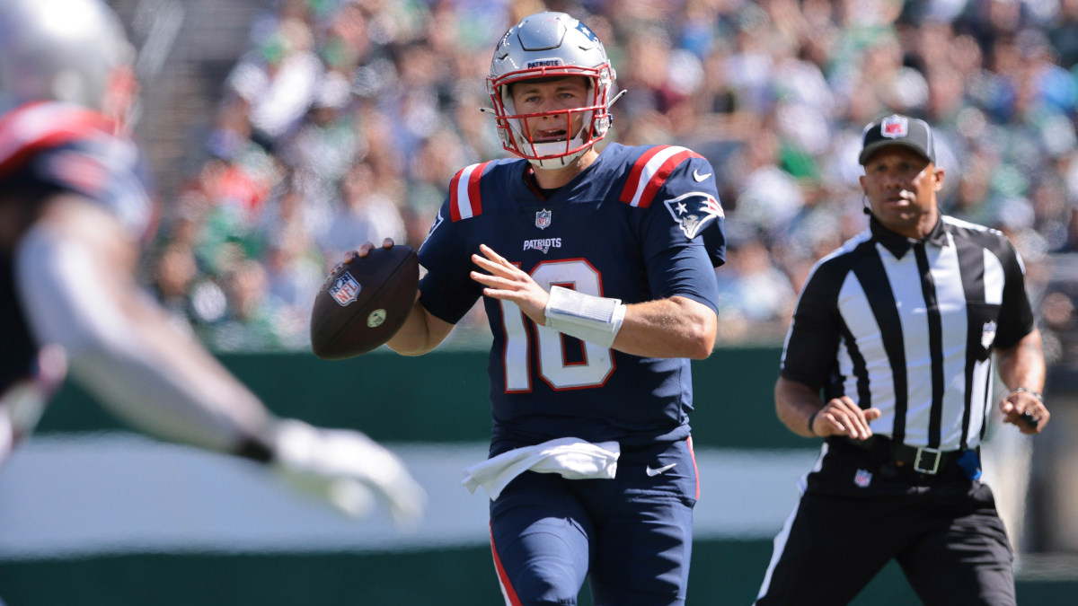 New England Patriots quarterback Mac Jones