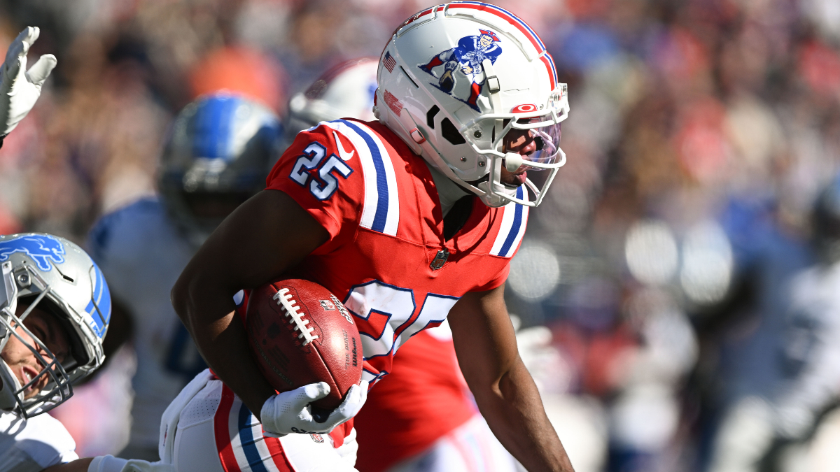 New England Patriots defensive back Marcus Jones