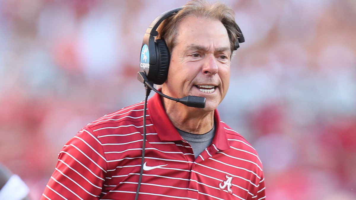 Alabama Crimson Tide head coach Nick Saban
