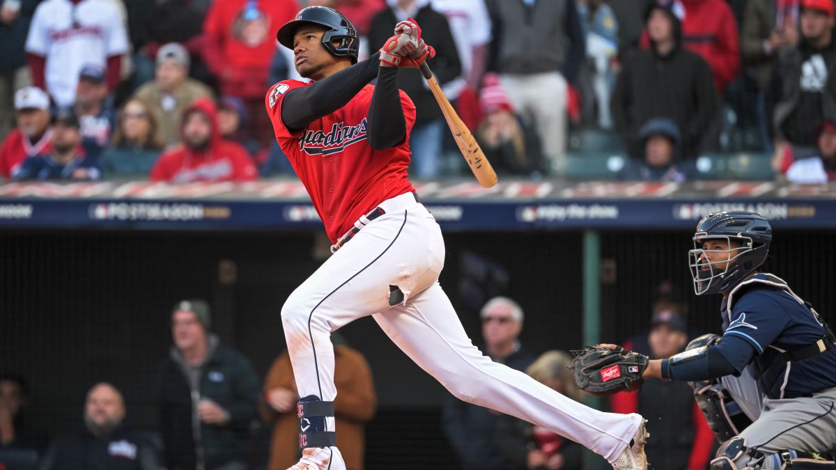 Cleveland Guardians outfielder Oscar Gonzalez