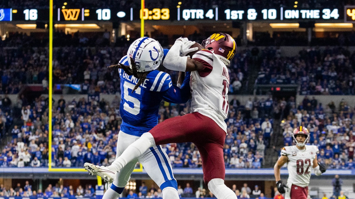 Indianapolis Colts cornerback Stephon Gilmore, Washington Commanders wide receiver Terry McLaurin
