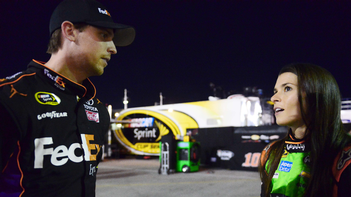 Former NASCAR Cup Series driver Danica Patrick, NASCAR Cup Series driver Denny Hamlin